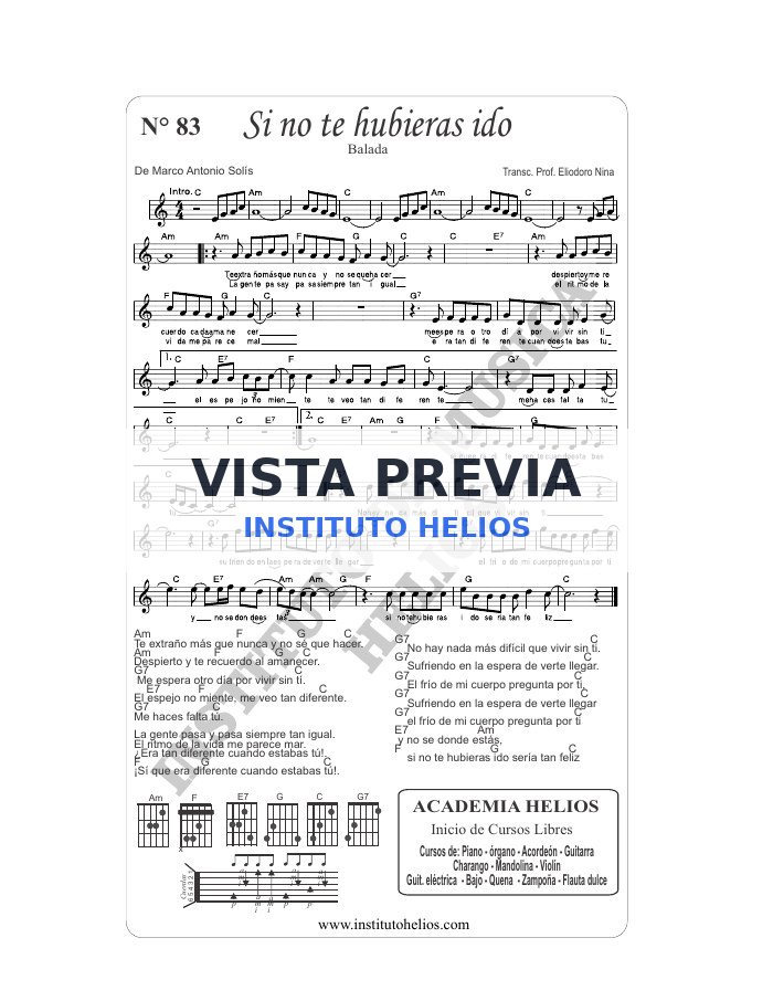Vista previa de Si no te hubieras ido